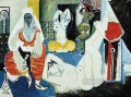 Les femmes d Alger Delacroix IX 1955 Cubismo